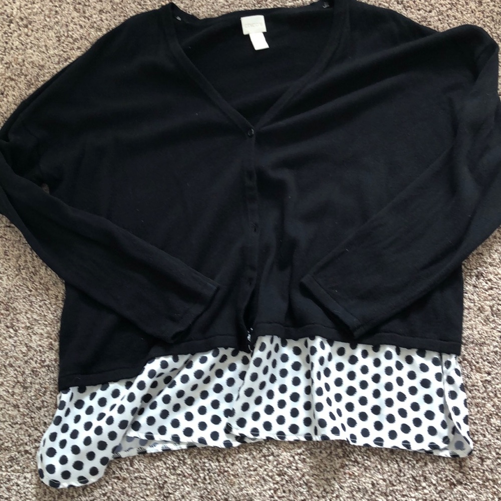 Black sweater.